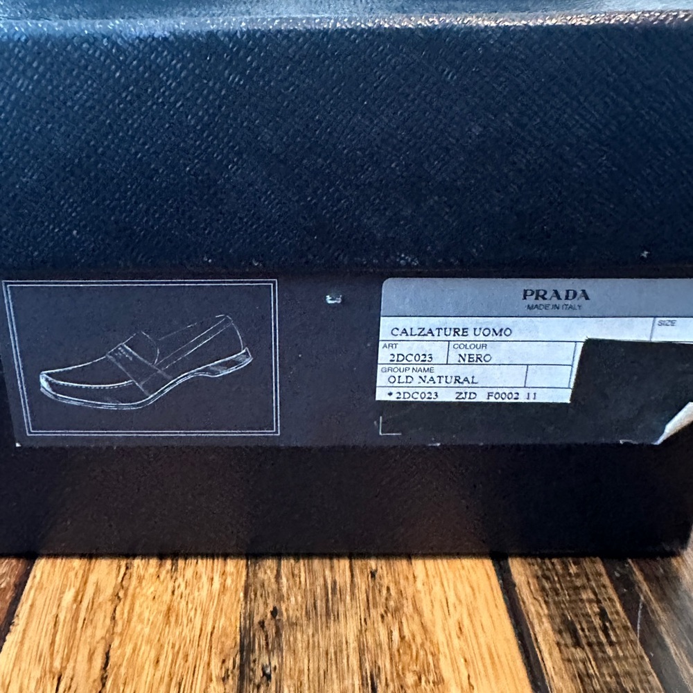Prada Black Leather Penny Loafers - Picture 3 of 6